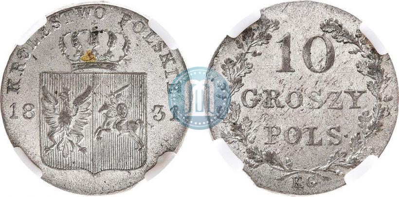 Picture 10 groszy 1831 year KG "Polish uprising"