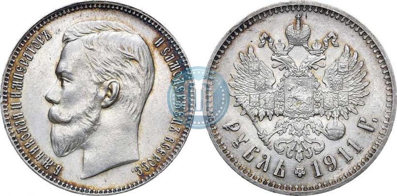 Picture 1 rouble 1911 year (ЭБ) 