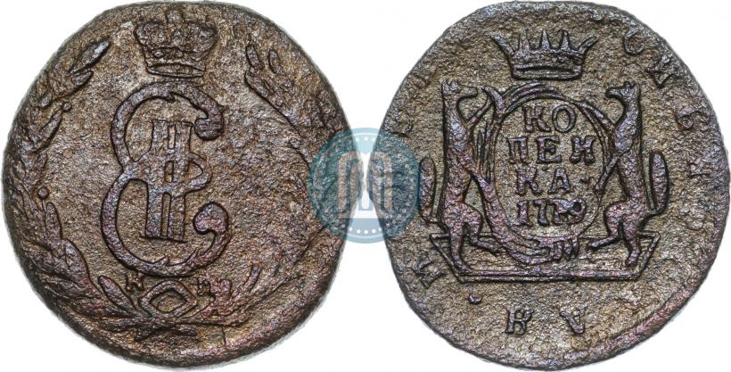 Picture 1 kopeck 1779 year КМ 