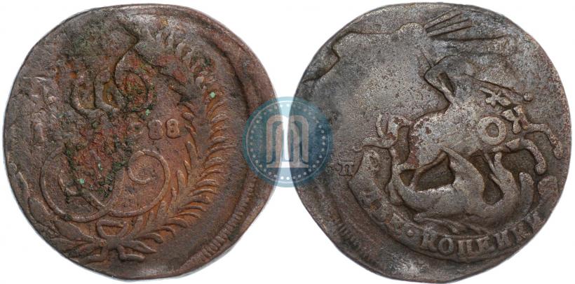 Фото 2 копейки 1788 года СПМ 