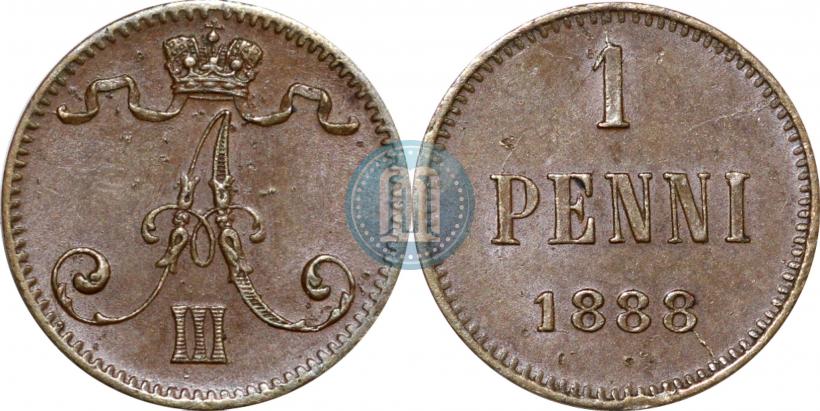 Picture 1 penni 1888 year  