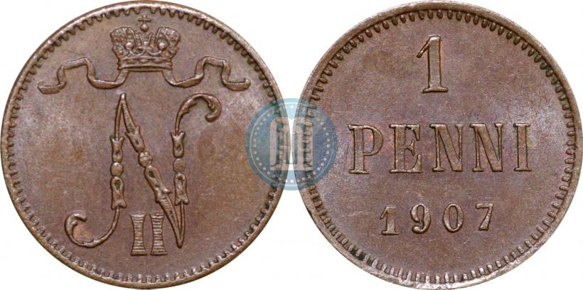 Picture 1 penni 1907 year  