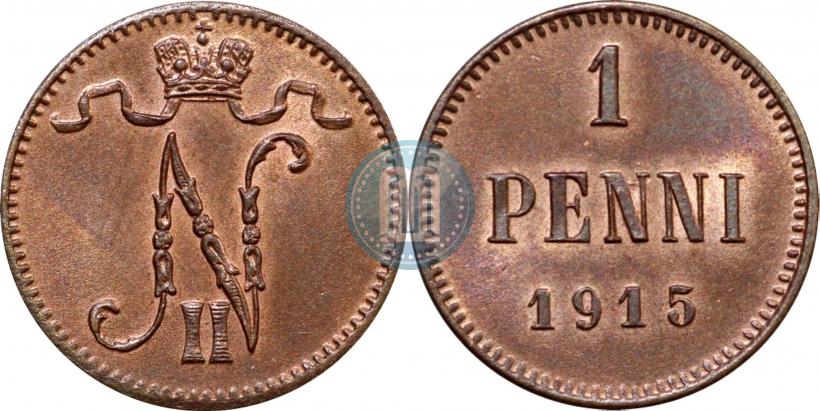 Фото 1 пенни 1915 года  