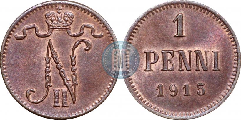 Фото 1 пенни 1915 года  
