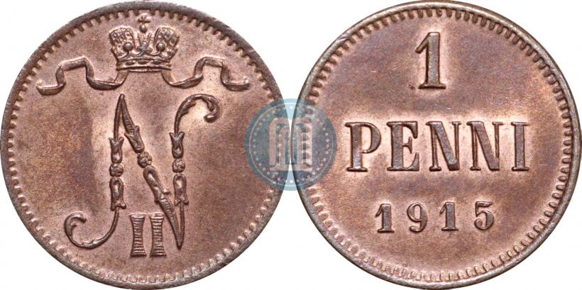 Фото 1 пенни 1915 года  