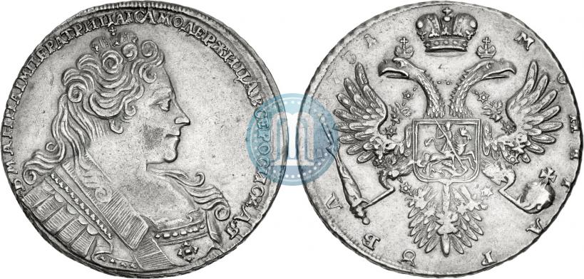 Picture 1 rouble 1731 year  
