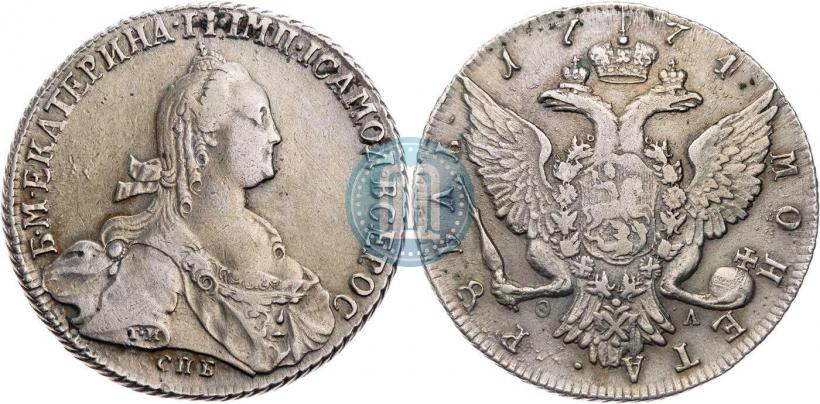 Picture 1 rouble 1774 year СПБ-ФЛ 