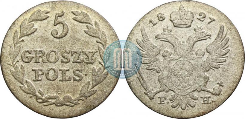 Picture 5 groszy 1827 year FH 