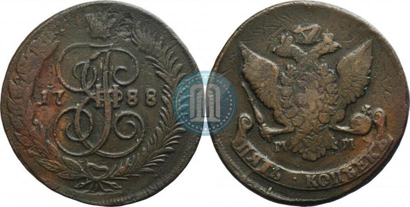 Фото 5 копеек 1788 года ММ 
