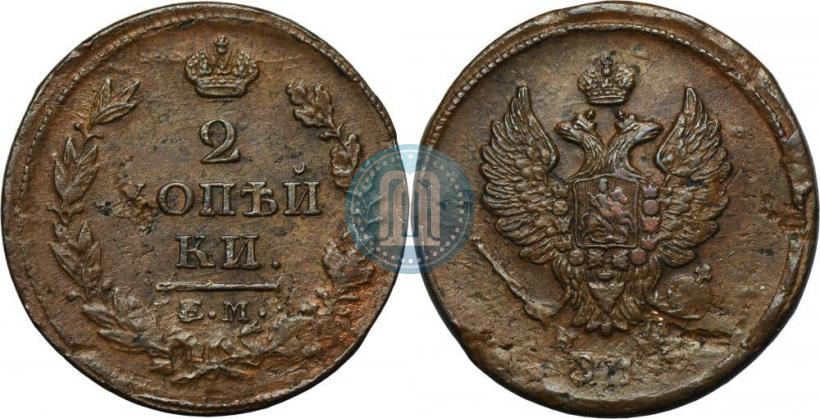 Picture 2 kopecks 1813 year ЕМ-НМ 