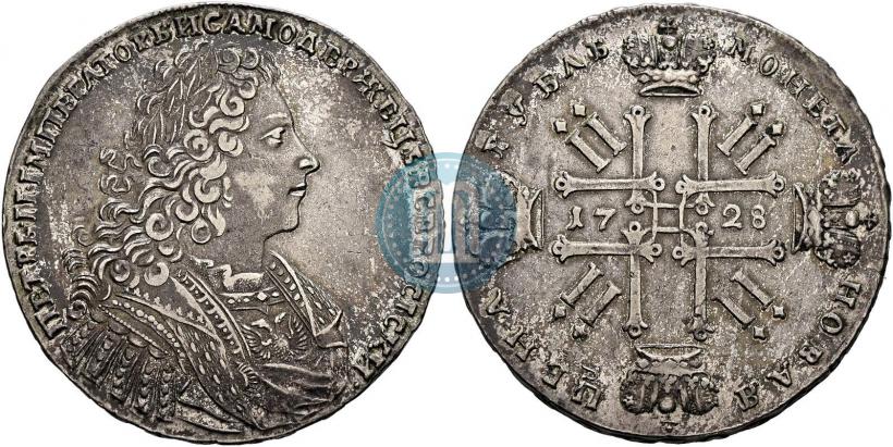 Фото 1 рубль 1728 года  "Тип 1728"