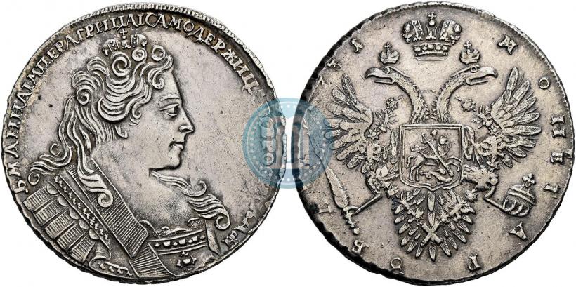 Picture 1 rouble 1731 year  