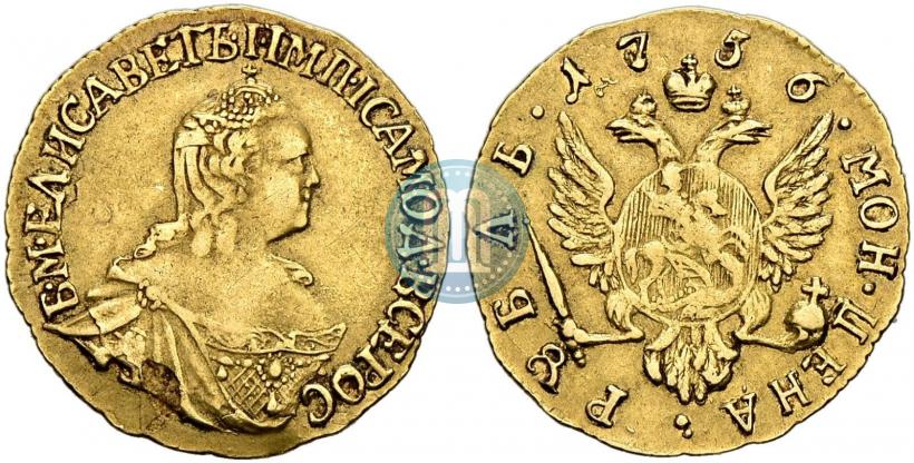 Picture 1 rouble 1756 year  