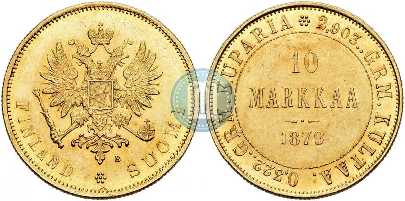 Picture 10 markkaa 1879 year S 