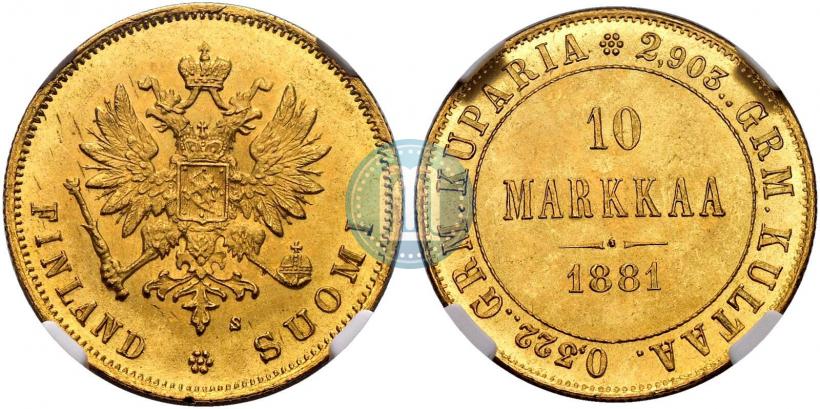 Фото 10 марок 1881 года S 