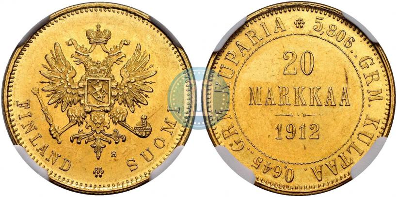 Picture 20 markkaa 1912 year L 