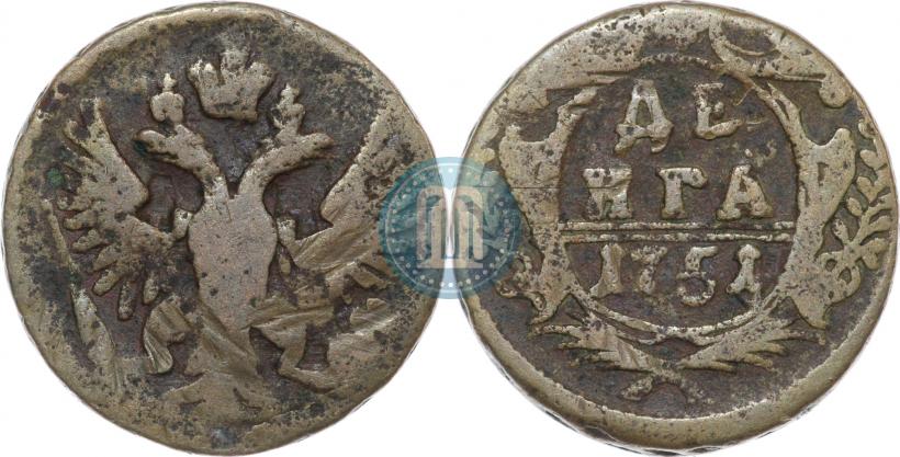 Фото Денга 1751 года  