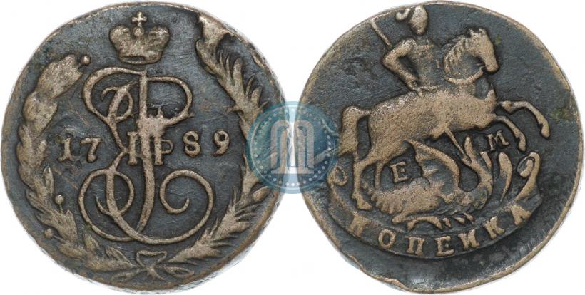Фото 1 копейка 1789 года ЕМ 