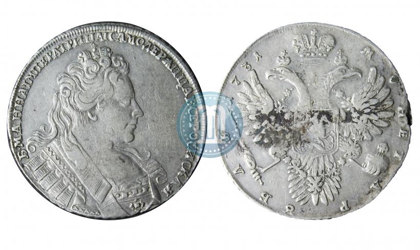 Фото 1 рубль 1731 года  