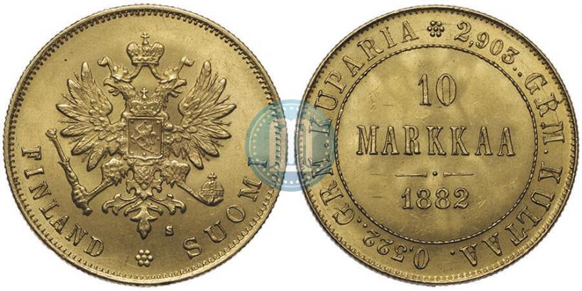 Фото 10 марок 1882 года S 
