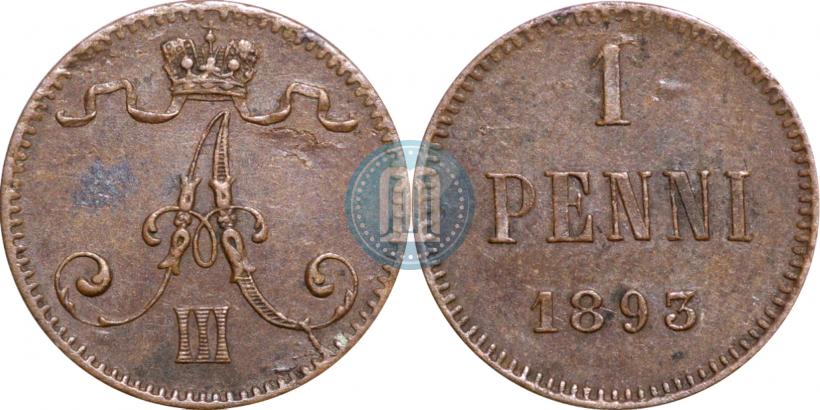 Picture 1 penni 1893 year  
