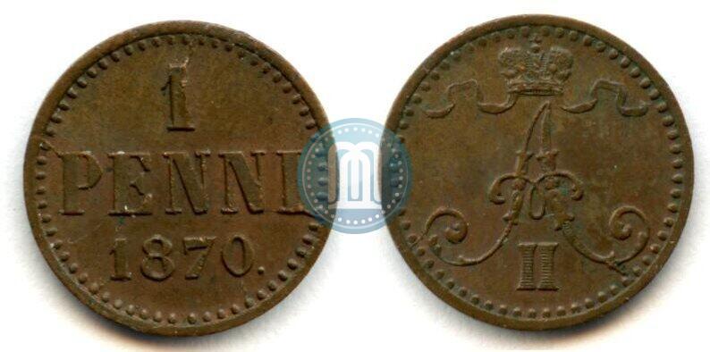 Picture 1 penni 1870 year  