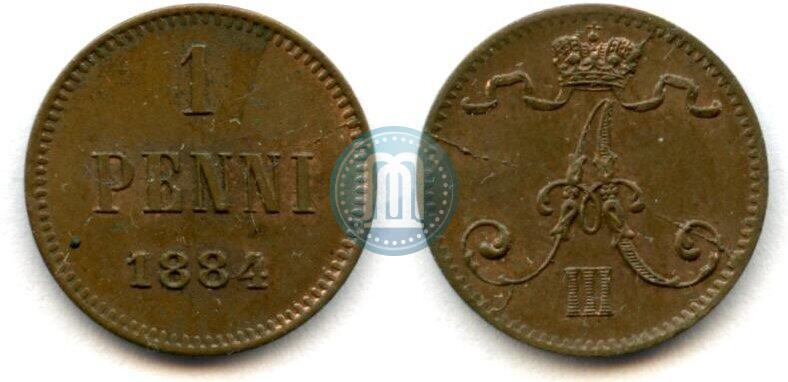 Picture 1 penni 1884 year  