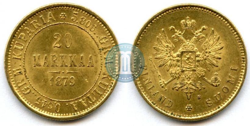 Picture 20 markkaa 1879 year S 