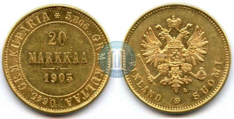 Picture 20 markkaa 1903 year L 