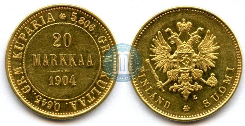 Picture 20 markkaa 1904 year L 