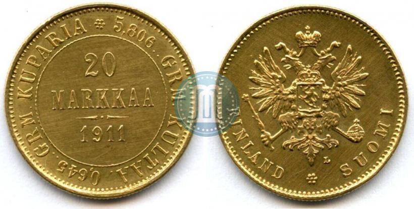 Picture 20 markkaa 1911 year L 