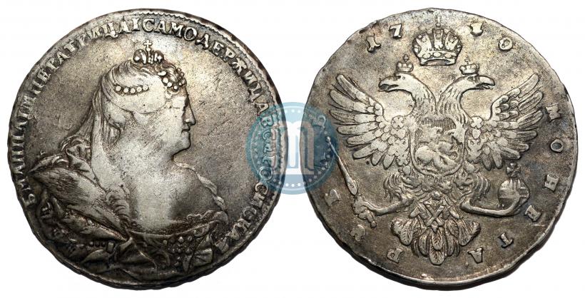Фото 1 рубль 1740 года  "Московский тип"