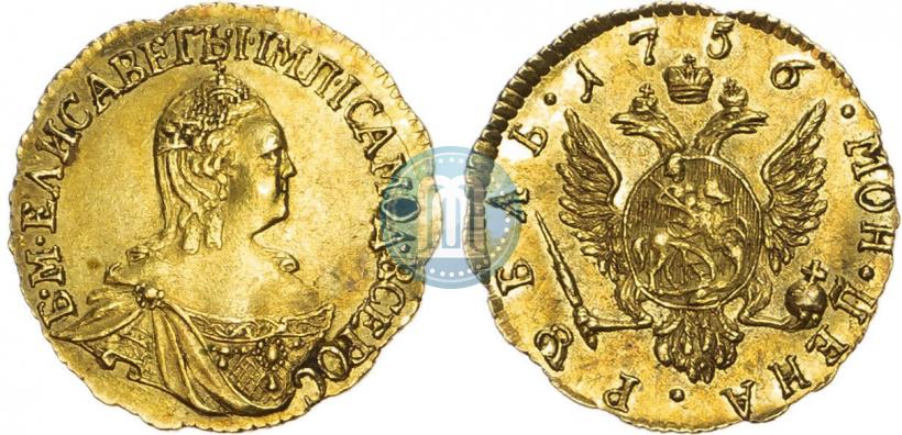 Picture 1 rouble 1756 year  