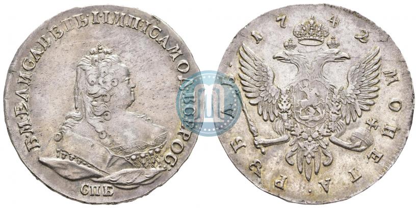 Picture 1 rouble 1742 year СПБ 