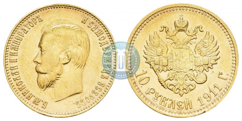 Picture 10 roubles 1911 year (ЭБ) 