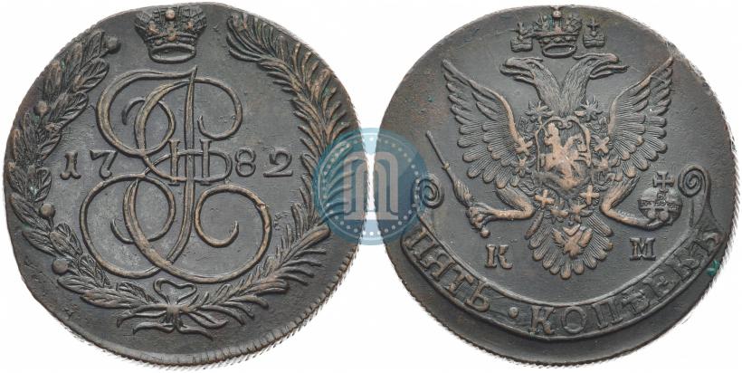 Picture 5 kopecks 1782 year КМ 