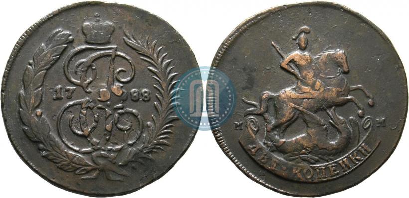 Picture 2 kopecks 1788 year ММ 