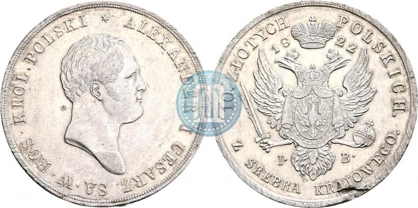Picture 10 złotych 1822 year IB 