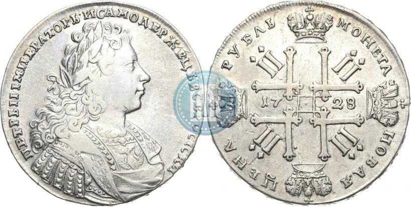 Фото 1 рубль 1728 года  "Тип 1728"