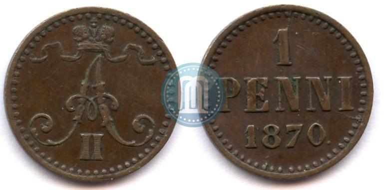 Picture 1 penni 1870 year  