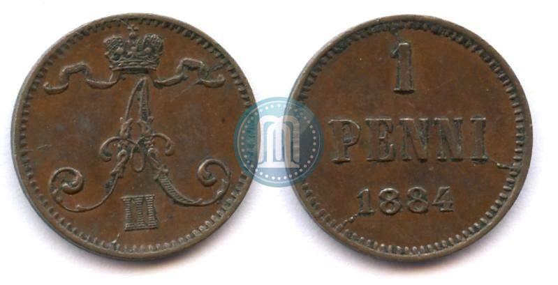 Picture 1 penni 1884 year  