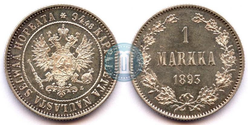 Picture 1 markka 1893 year L 