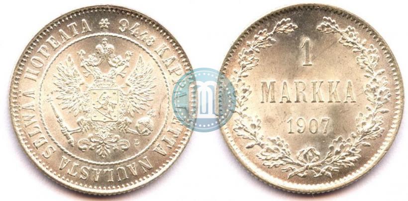 Picture 1 markka 1907 year L 