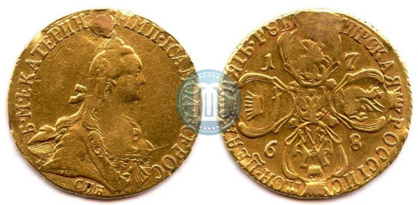 Picture 5 roubles 1768 year СПБ 