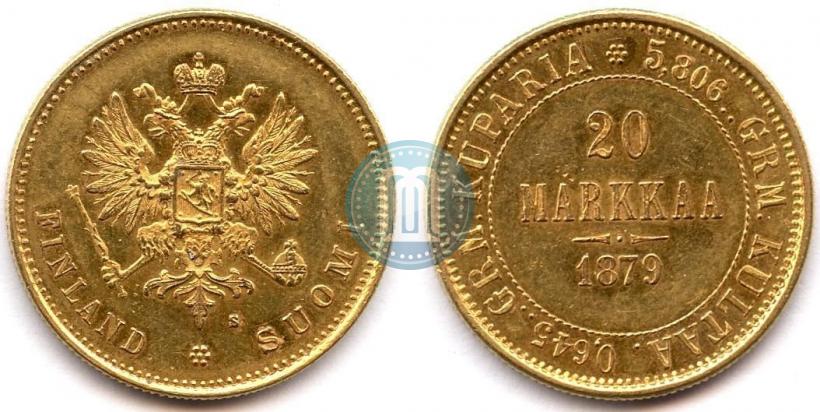 Picture 20 markkaa 1879 year S 