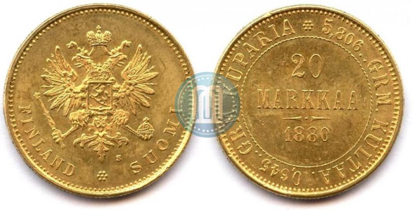 Picture 20 markkaa 1880 year S 