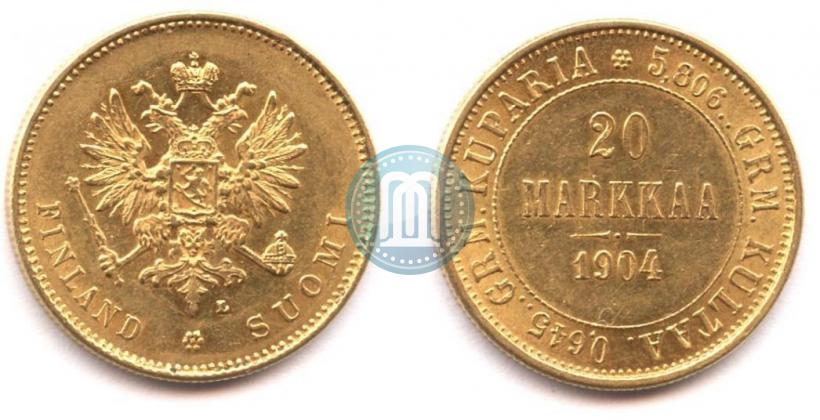 Picture 20 markkaa 1904 year L 