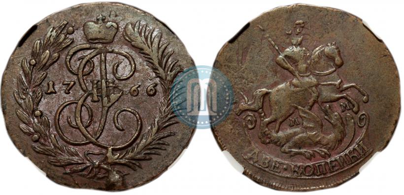 Picture 2 kopecks 1766 year ММ 