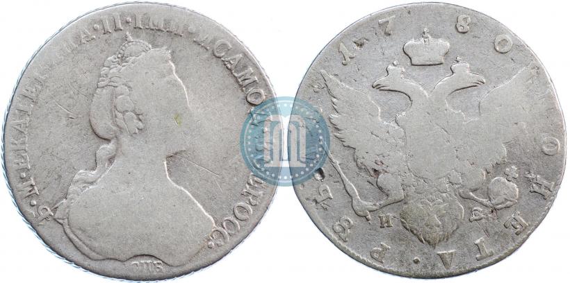 Picture 1 rouble 1780 year СПБ-ИЗ 