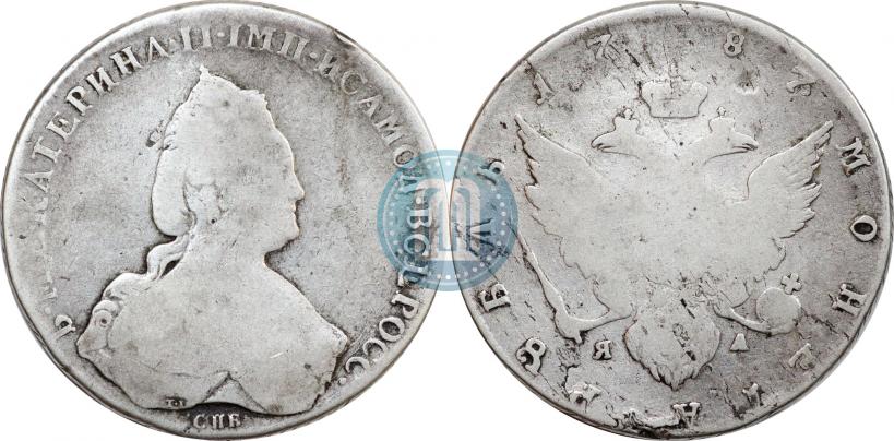 Picture 1 rouble 1787 year СПБ-ЯА 